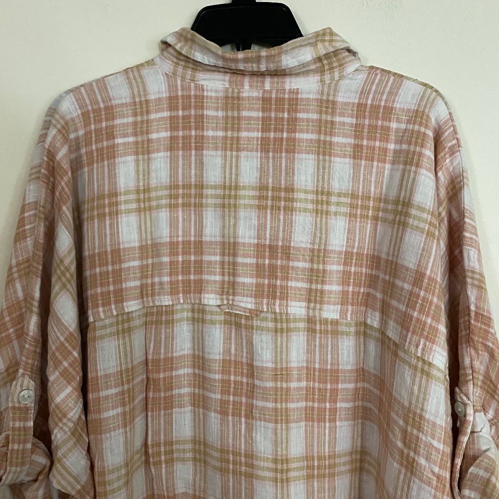 NEW American Eagle Linen Oversized Shirt L - Picture 9 of 14